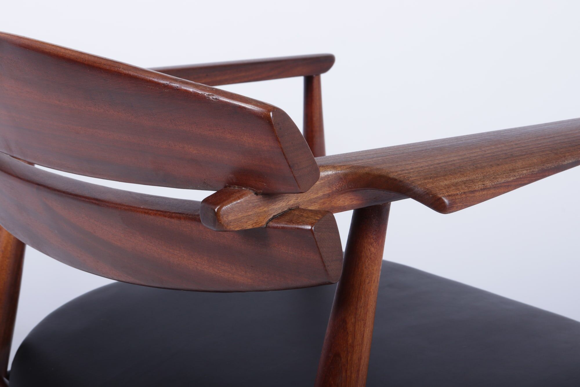 Mid century danish teak desk chair c1960