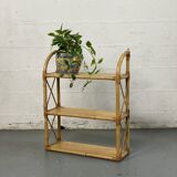 Rattan wall shelf