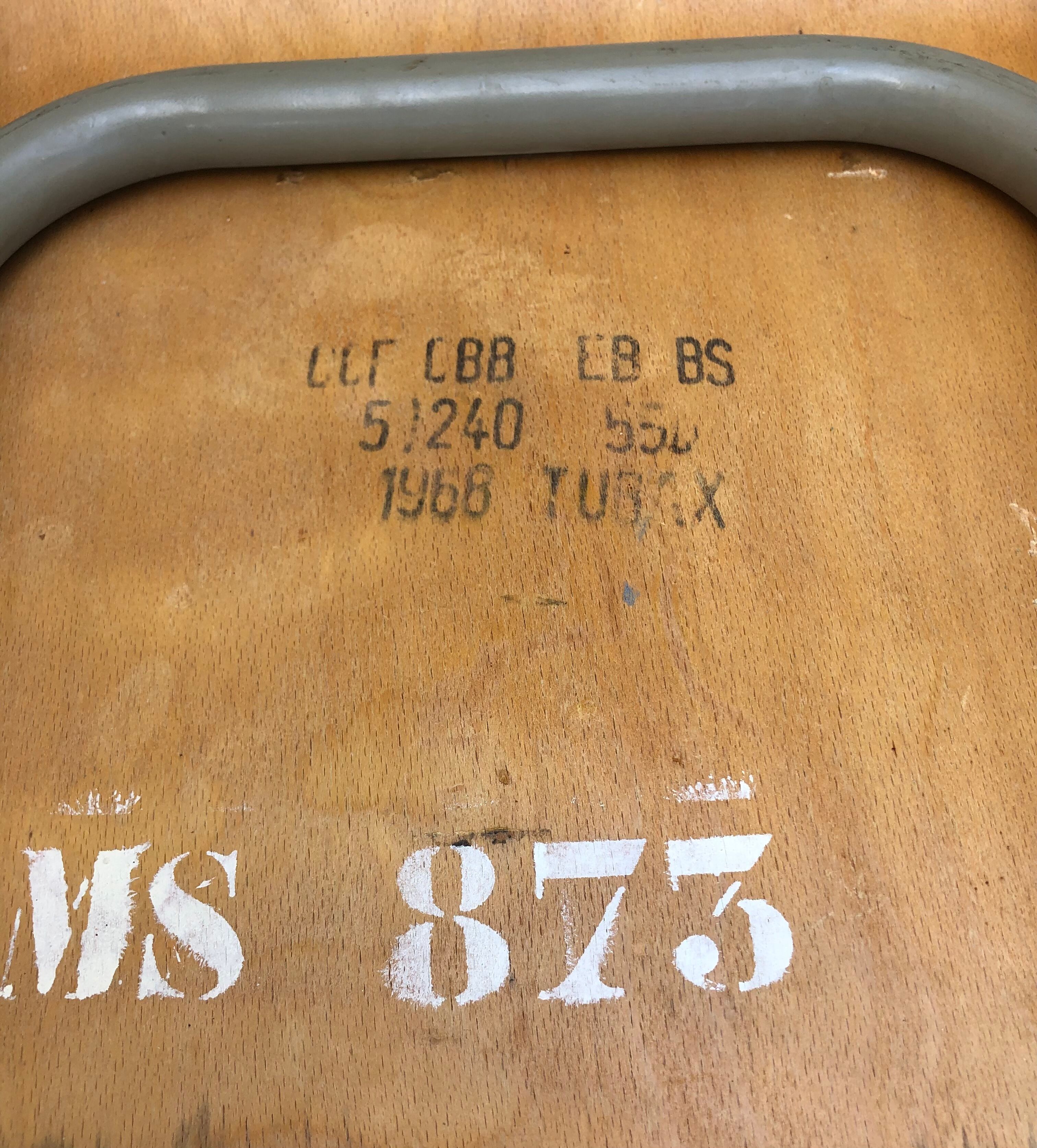 Vintage elbe industrial school office 1960 & tubax chair