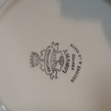 service à poisson faïence de longwy modèle copenhague vintage 1960