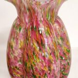 Par de jarrones de cristal de Murano. Italie, années 1940.