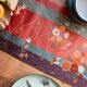 Imperial Garden Japanese silk table runner