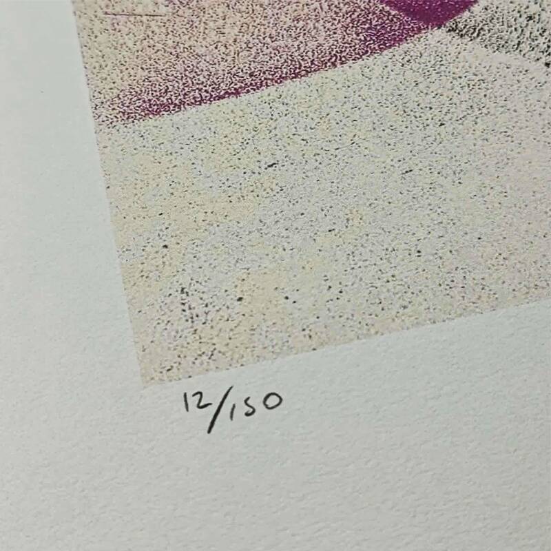 Limited Edition Lithograph by Man Ray from the 1970s. Signed by the author and numbered in pencil.