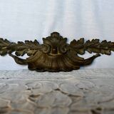 Bronze ornamental pediment signed Fournier