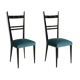 Paire de chaises Italiennes à dossiers hauts, 1950