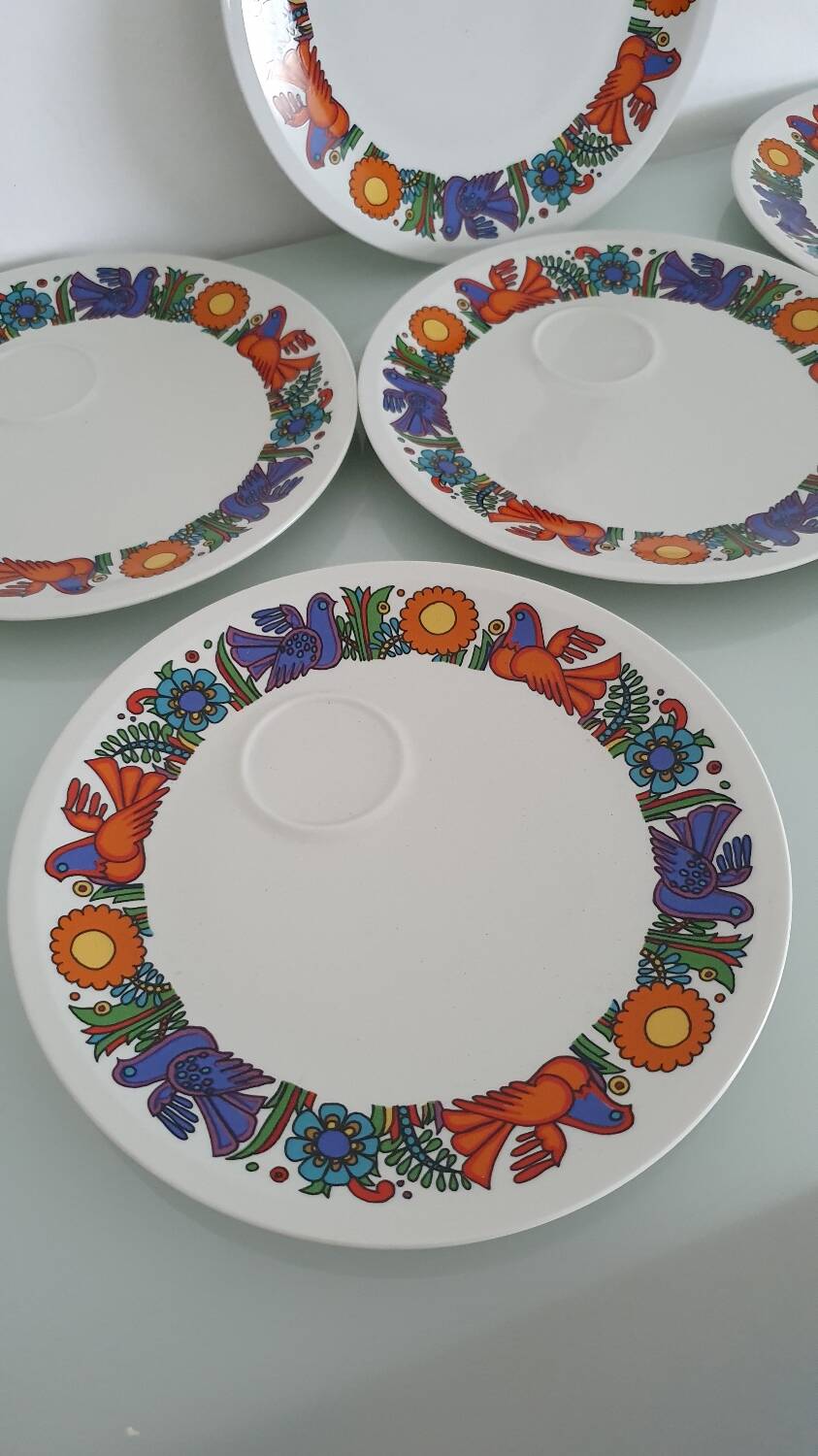 Set of 6 Villeroy & Boch gourmet plates - Acapulco model