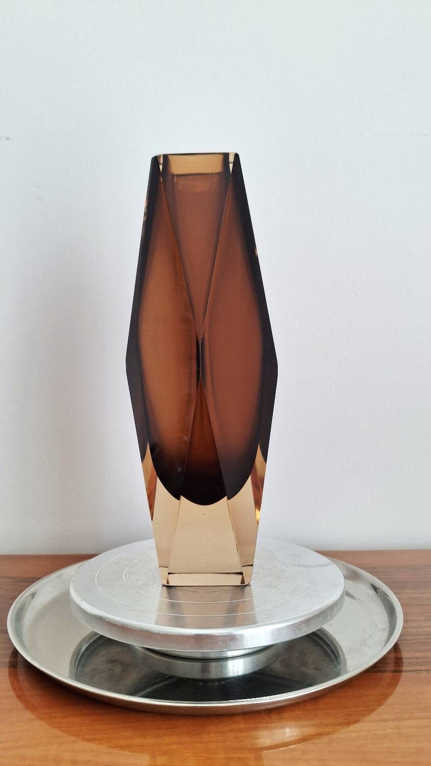 Sommerso Vase 1960s, atttibuted to Flavio Poli