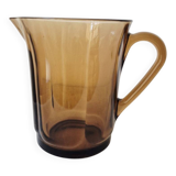 Vintage amber glass pitcher '1970s - Duralex France