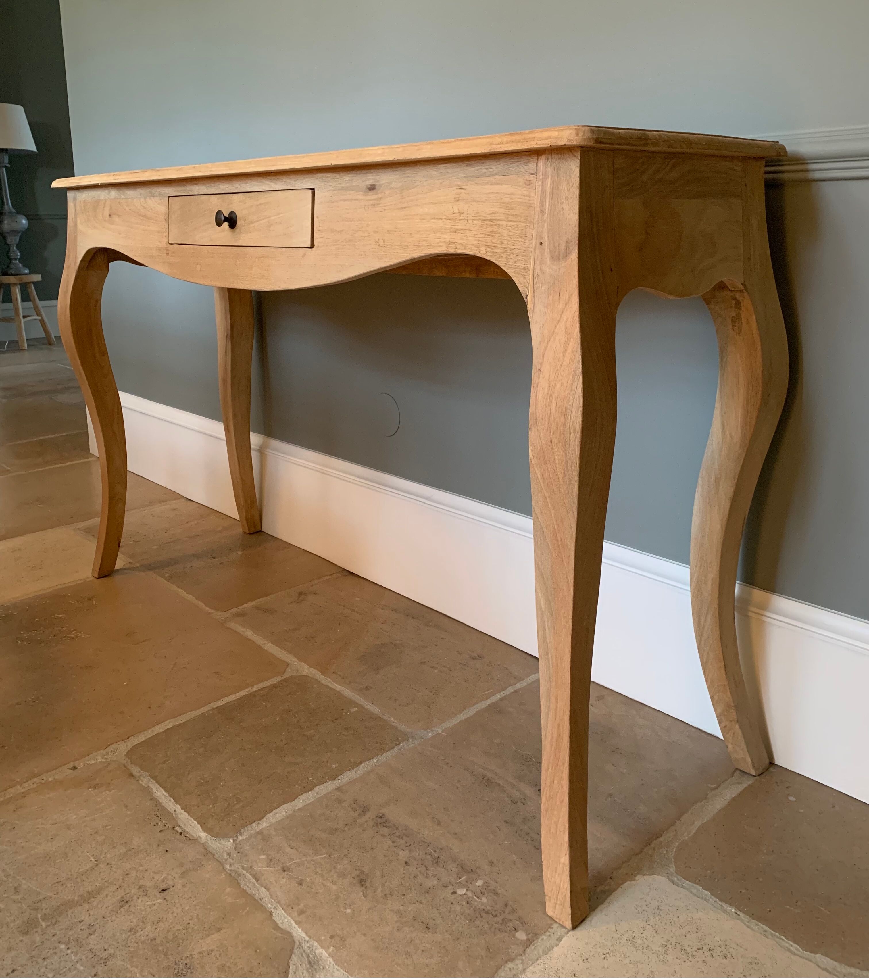 Light oak console
