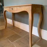 Light oak console