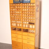 Xl vintage haberdashery 'tubor tubca' by poreye & fils - belgium - 1950's