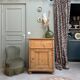 English jam cupboard in solid pine (renovated)