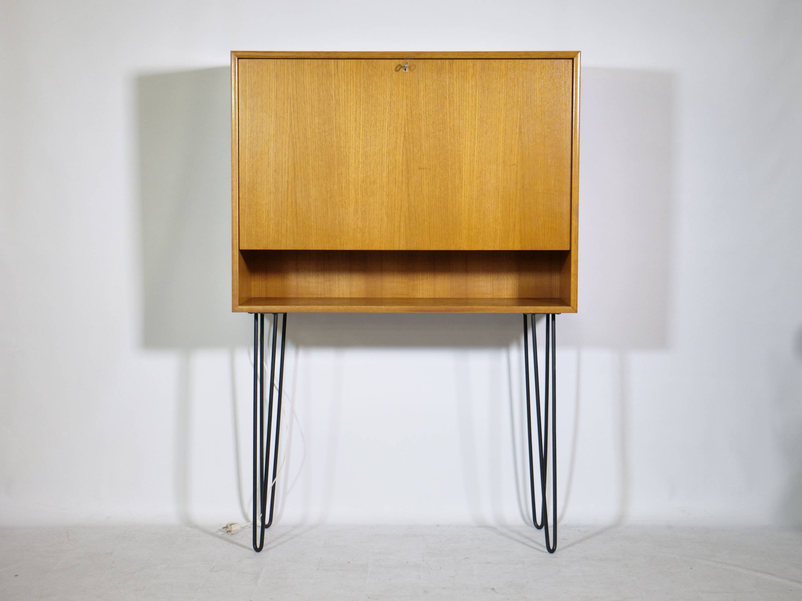 Teak secretary highboard from WK Möbel, 1960s