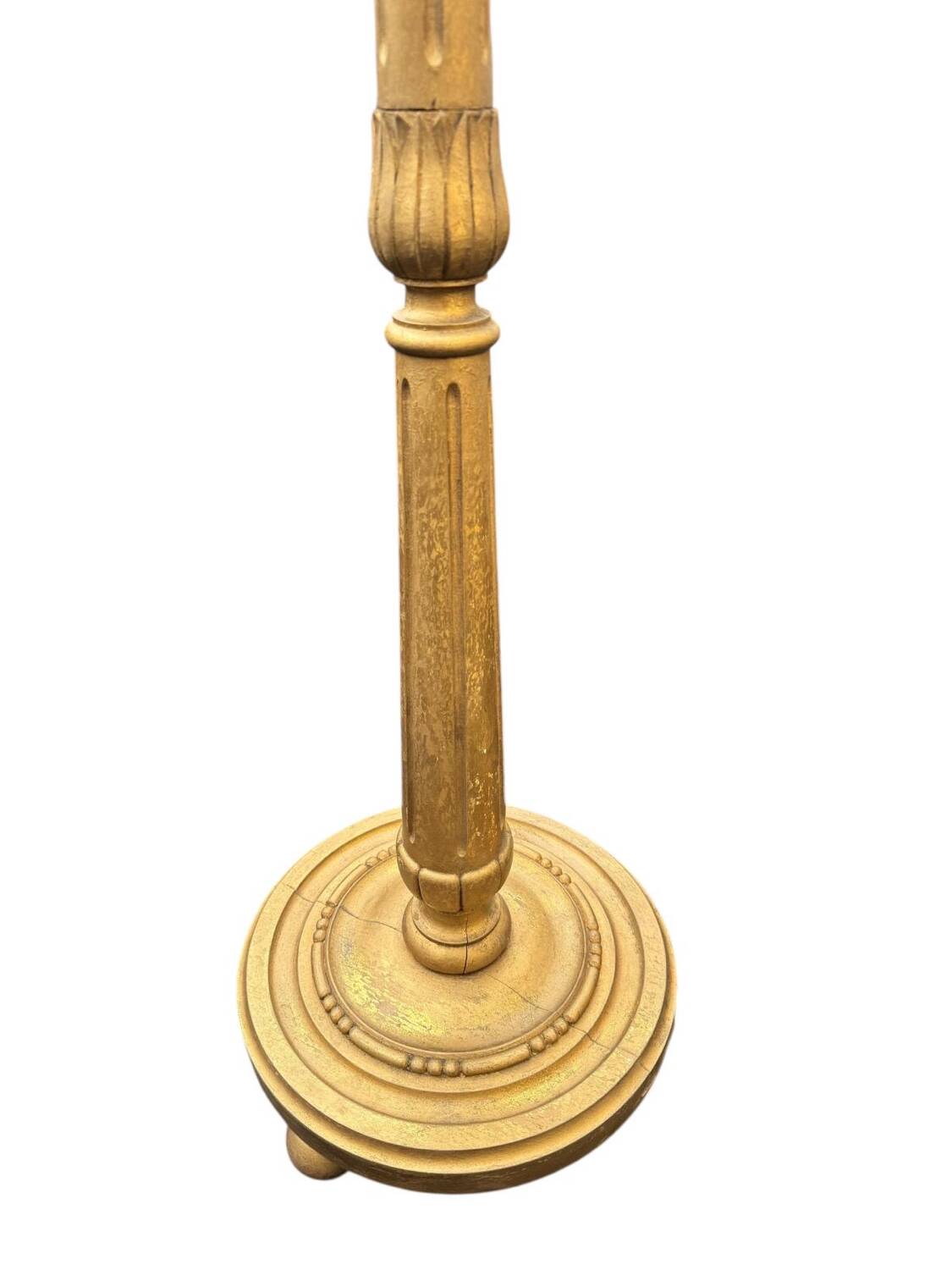 Grand lampadaire en bois doré – début XXe siècle