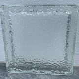 Cendrier pavé de verre transparent