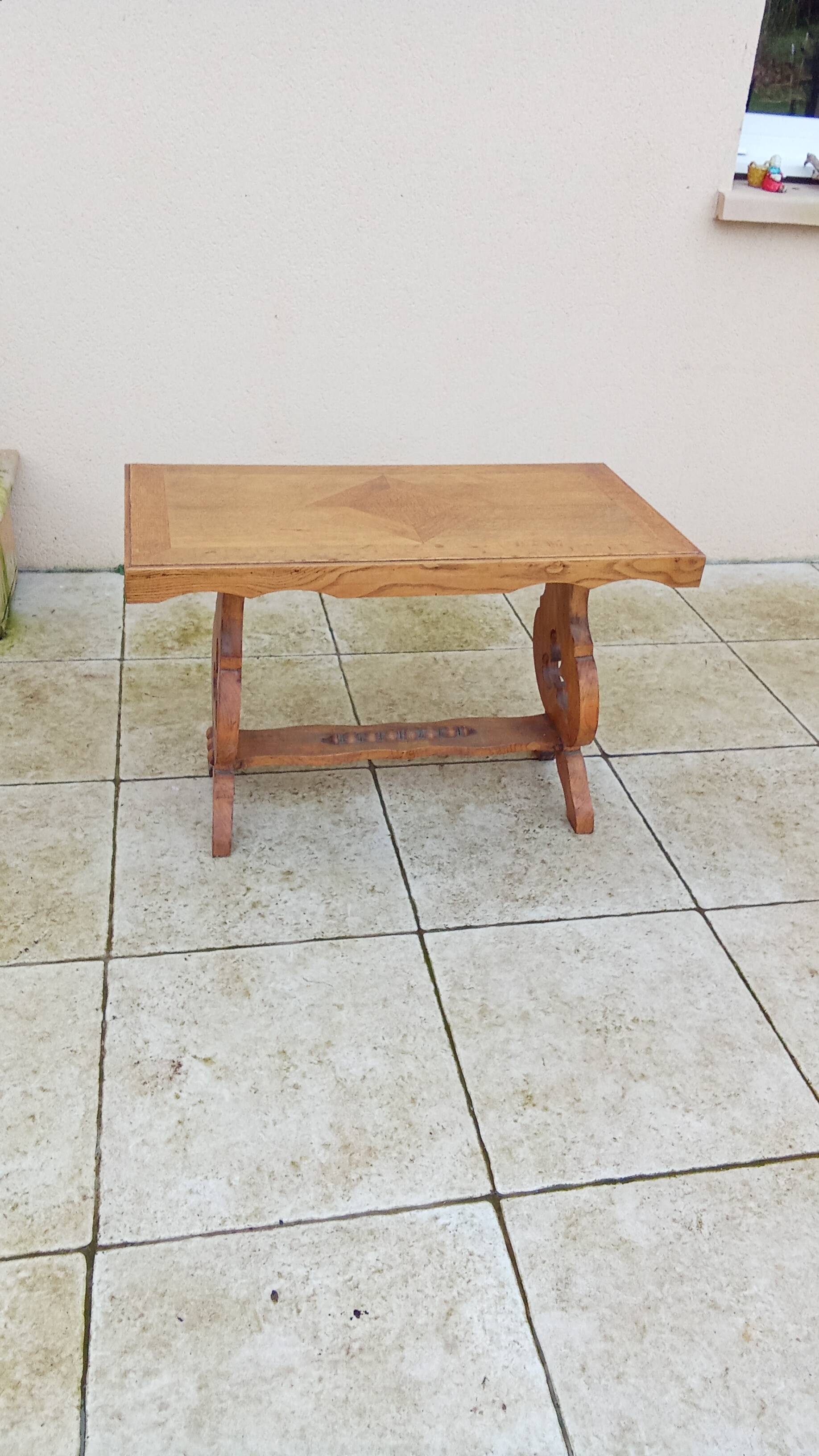 Vintage mountain chalet coffee table