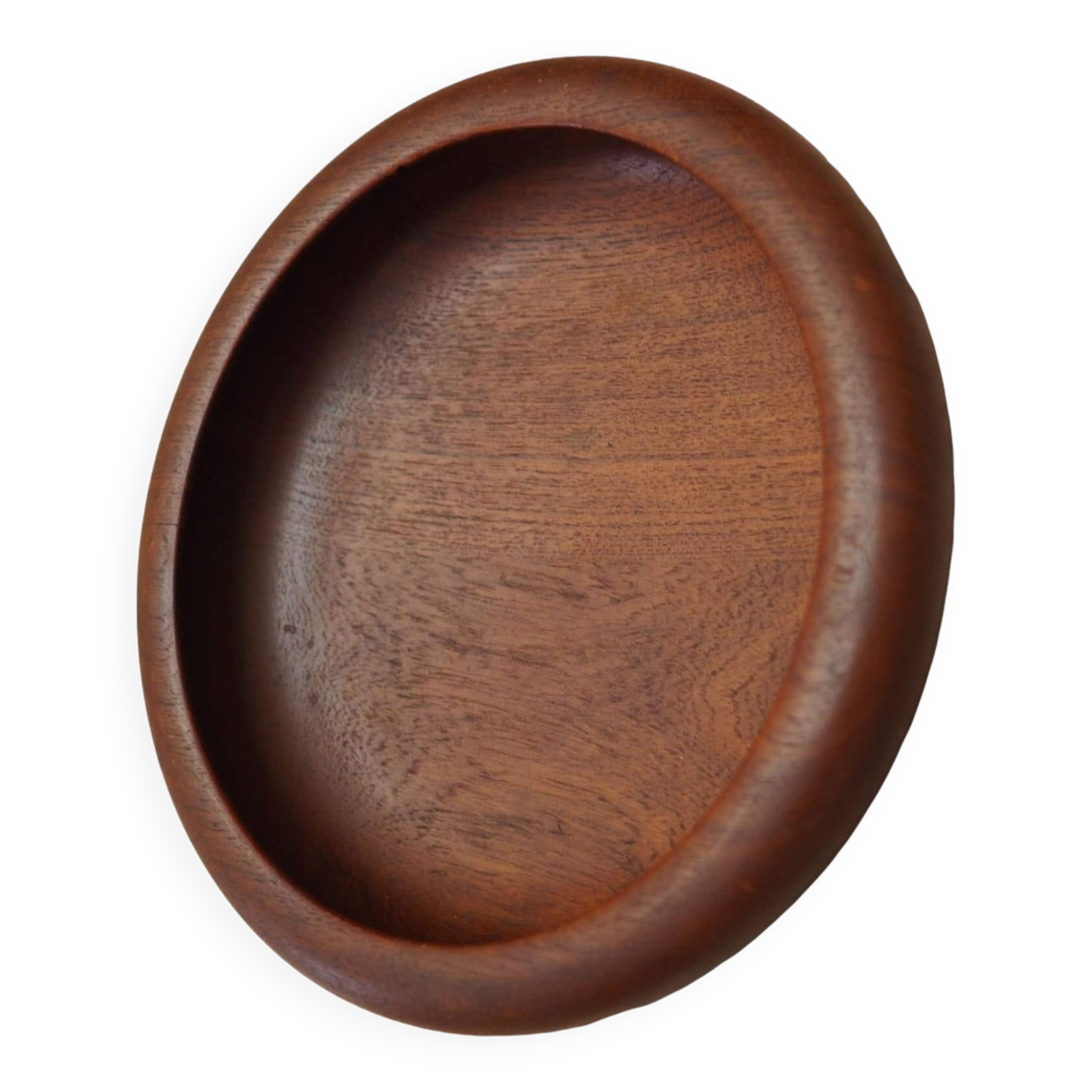 Teak platter, Danish design, 1960s, manufacture: Denmark