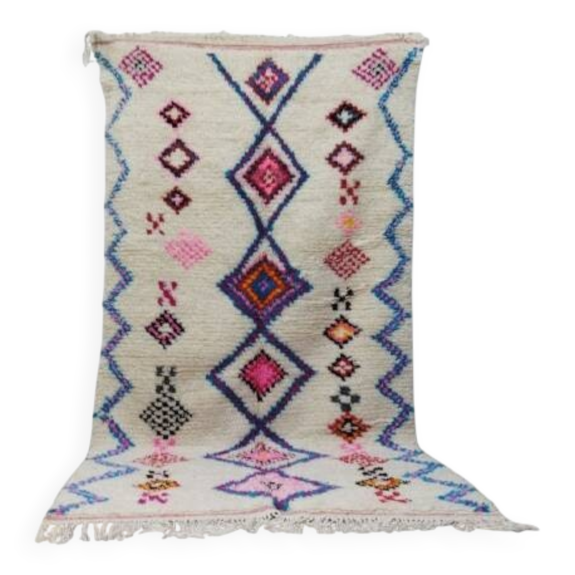 Azilal Berber rug in handmade wool 255 X 153 CM