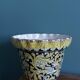 Planter pot in majolica signed Alberto Rubboli, Gualdo Tadino, Italy