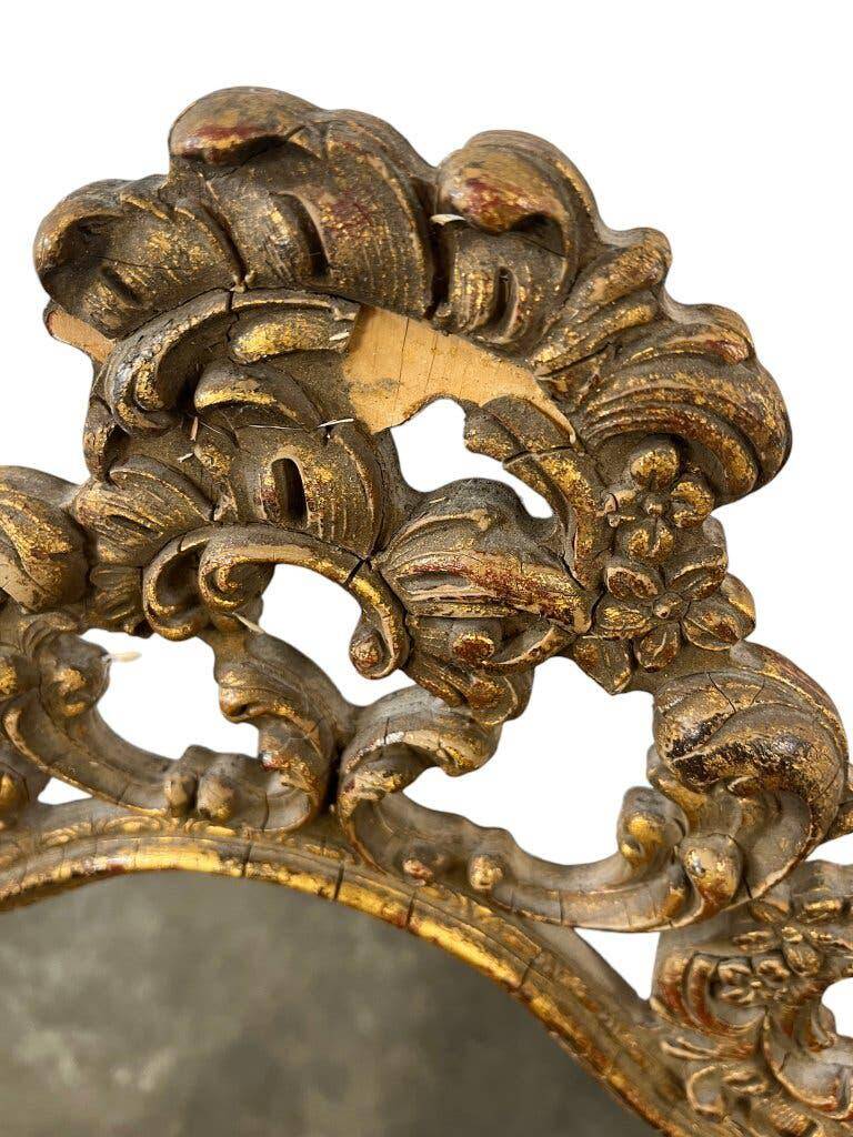 Vintage gold baroque mirror / wall mirror