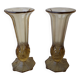 Paire de vases verre