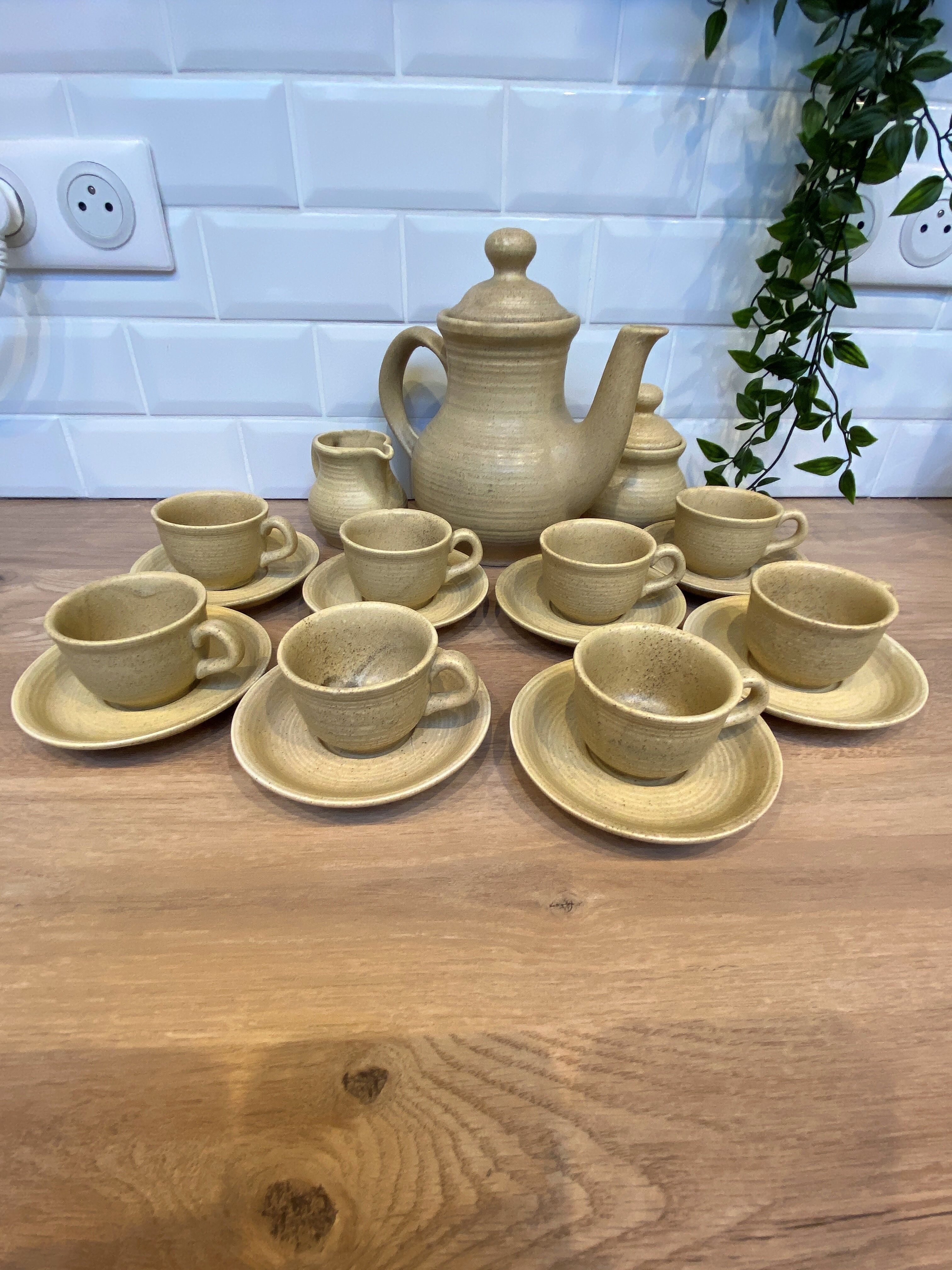 Stoneware coffee service