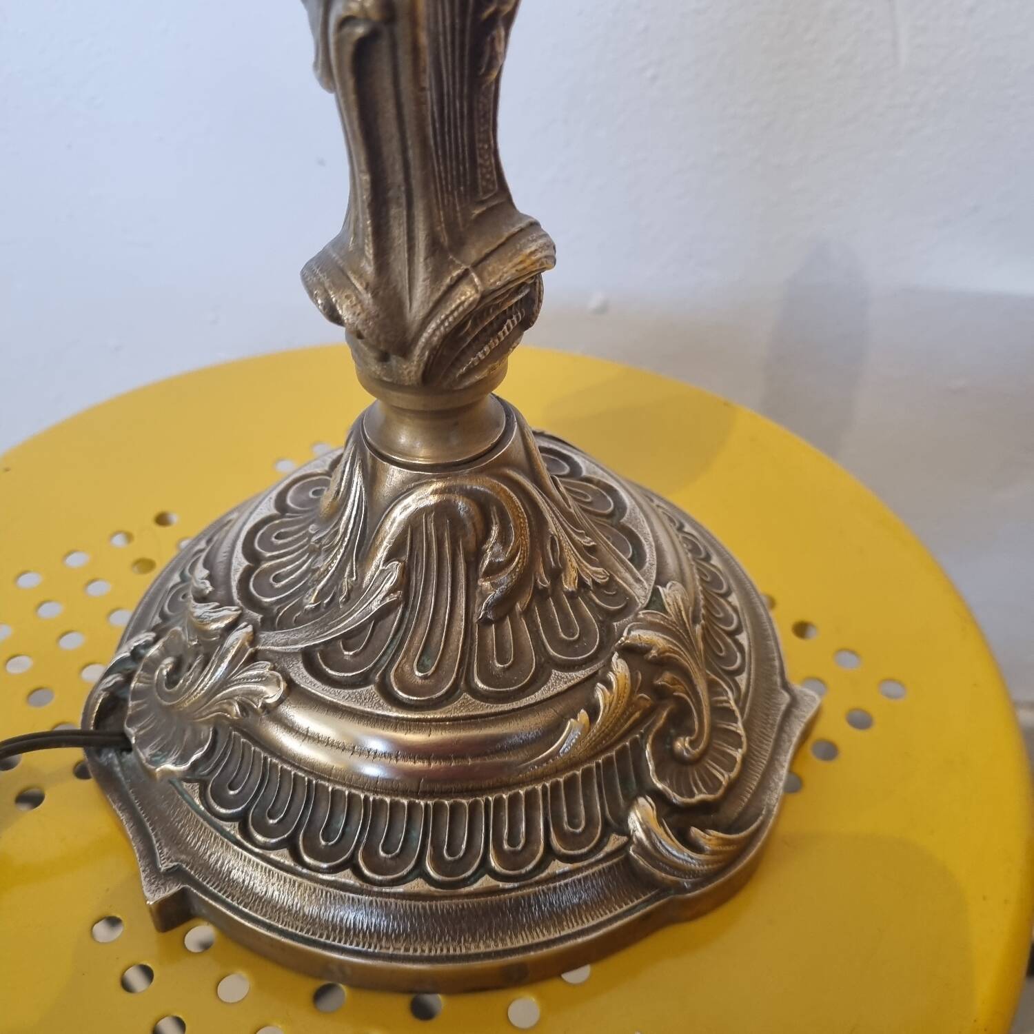 Bronze lamp from the mid-20th century.