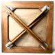 Oak Foldable Games Table - Profiled Compass Feet - Vintage 50s / 60s