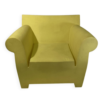 Fauteuil Bubble club jaune de Kartell par Starck