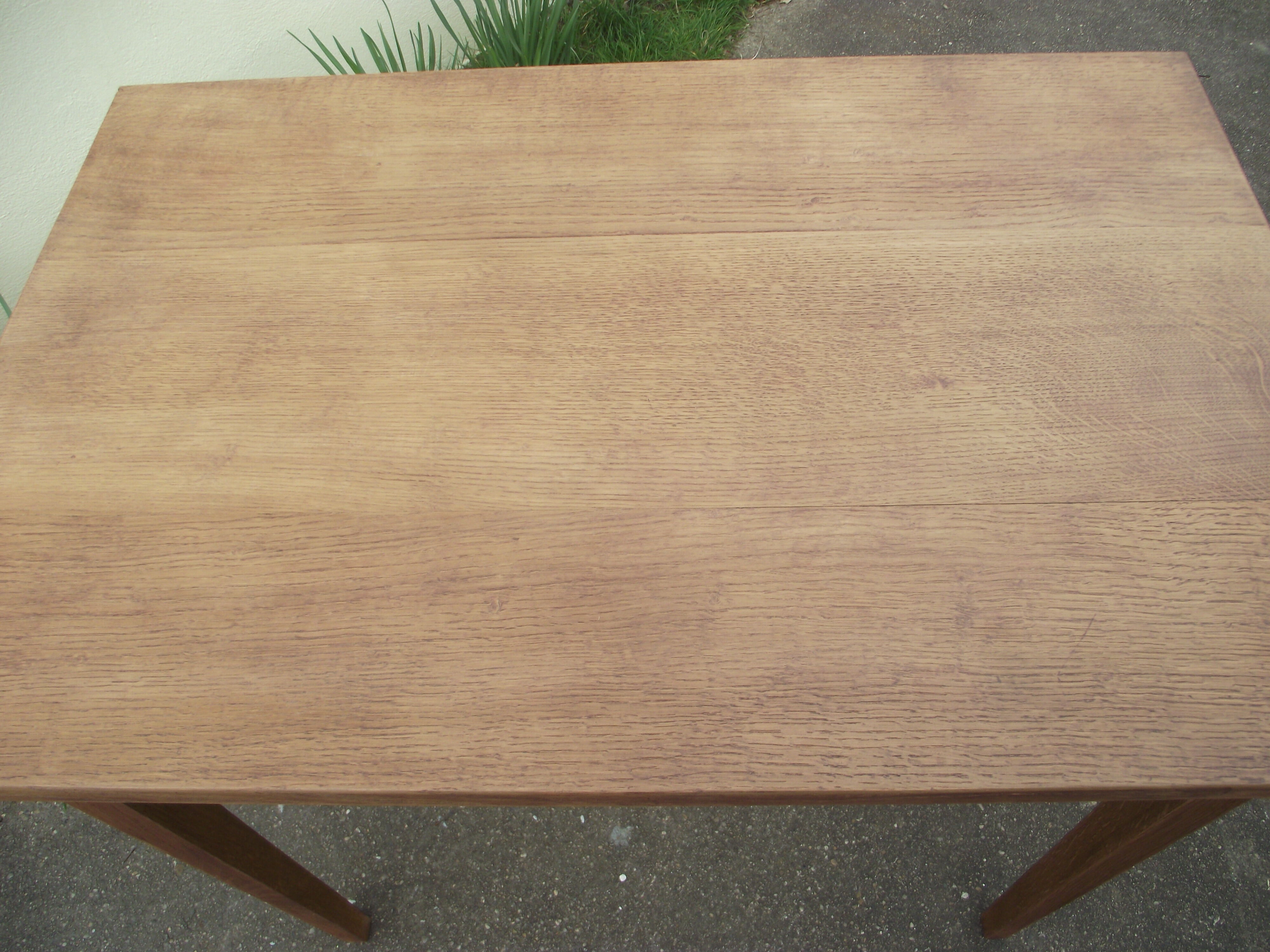 Solid oak farm table
