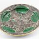 Plat vert céramique marocain