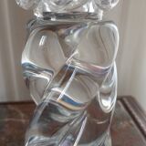 Baccarat crystal "Aladdin" model candlestick, twisted and coiled - signed