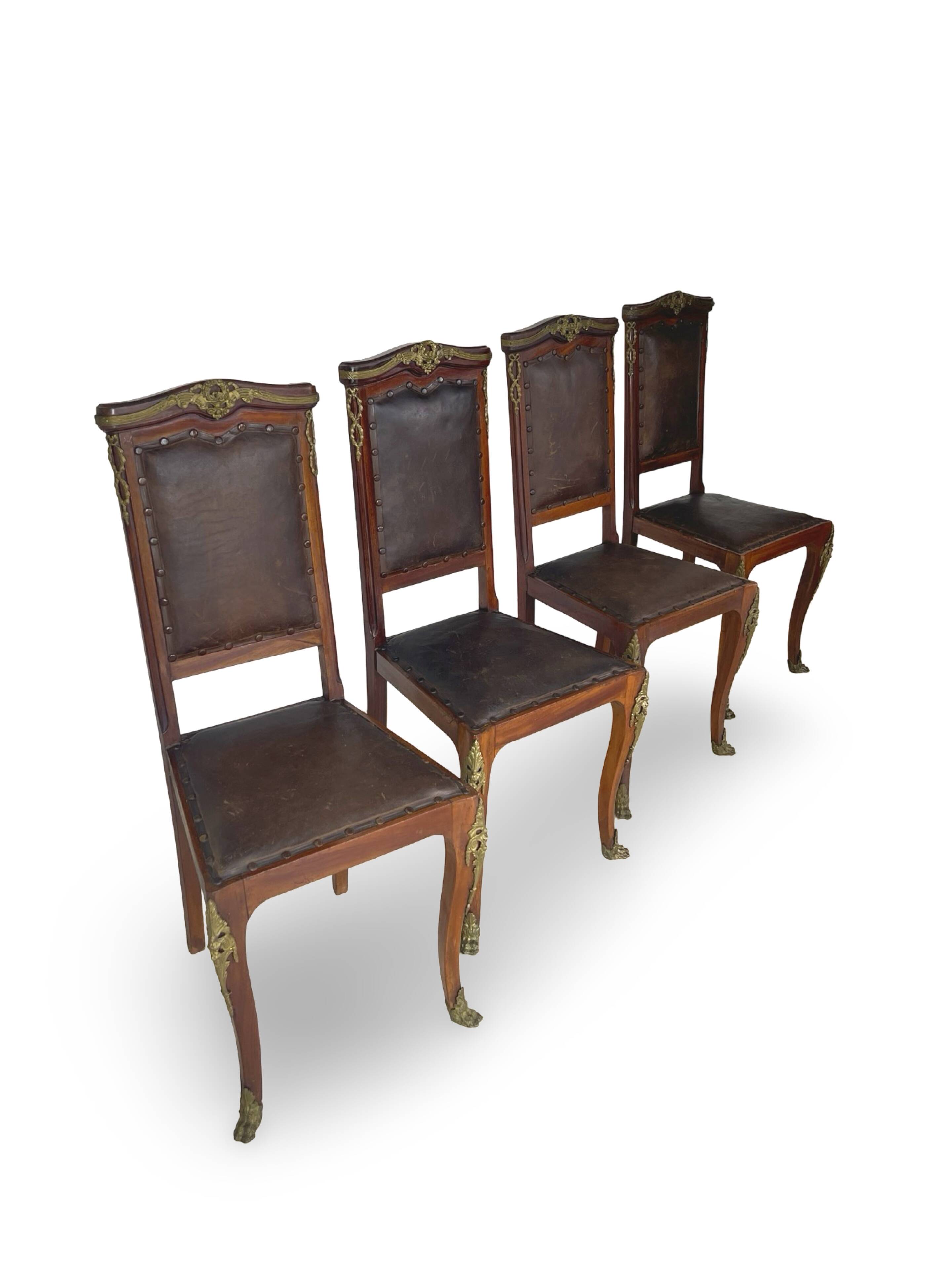 Italian art deco dining chairs 1920s