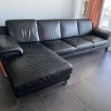 Leather corner sofa