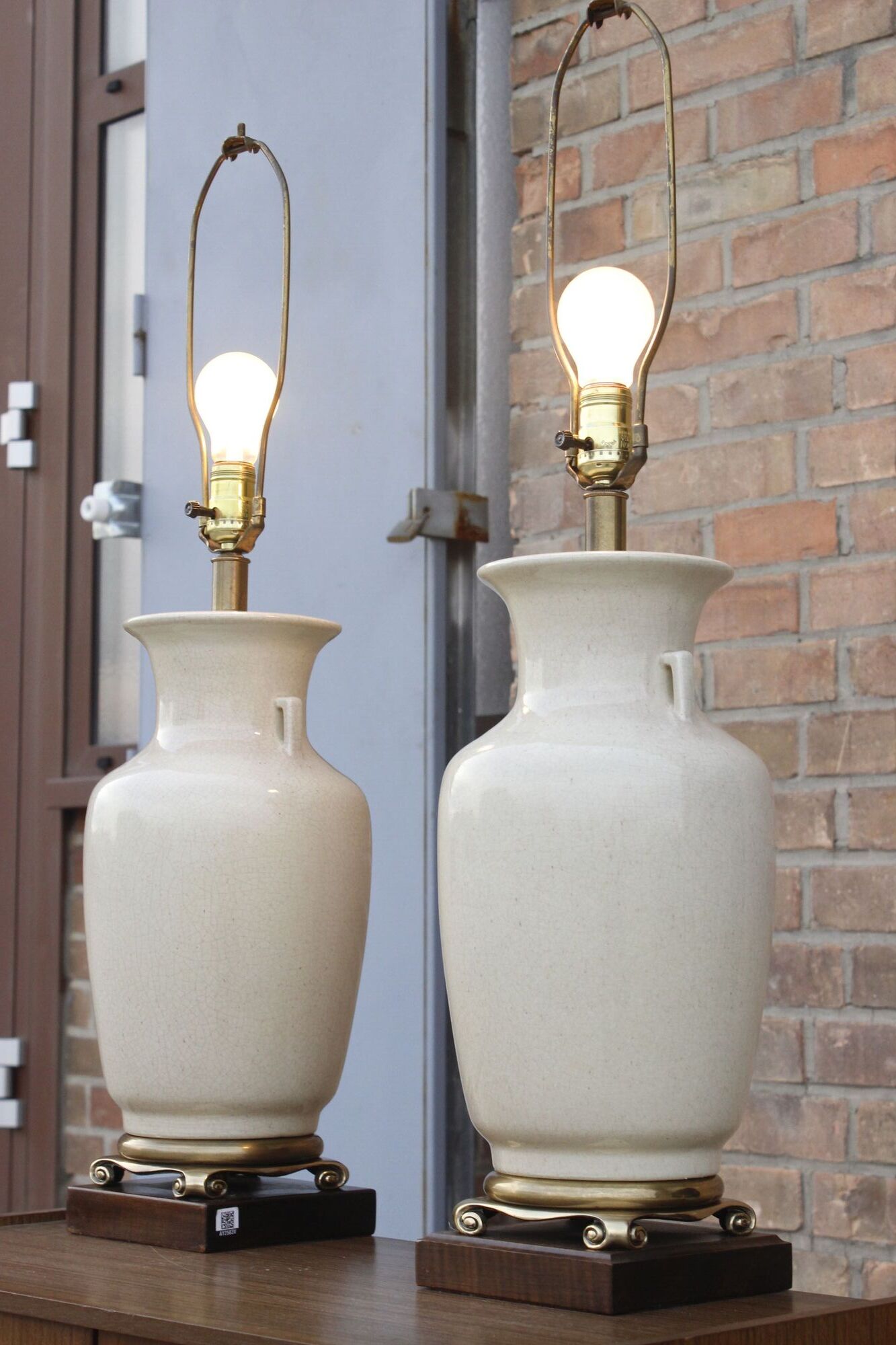 Office lamp bases by Frederick Cooper, Chicago, 1950s, Set of 2