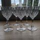 Set of 6 cut-glass glasses from the 1960s