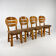 Set of 4 vintage modernist oak dining chairs, 1960s
