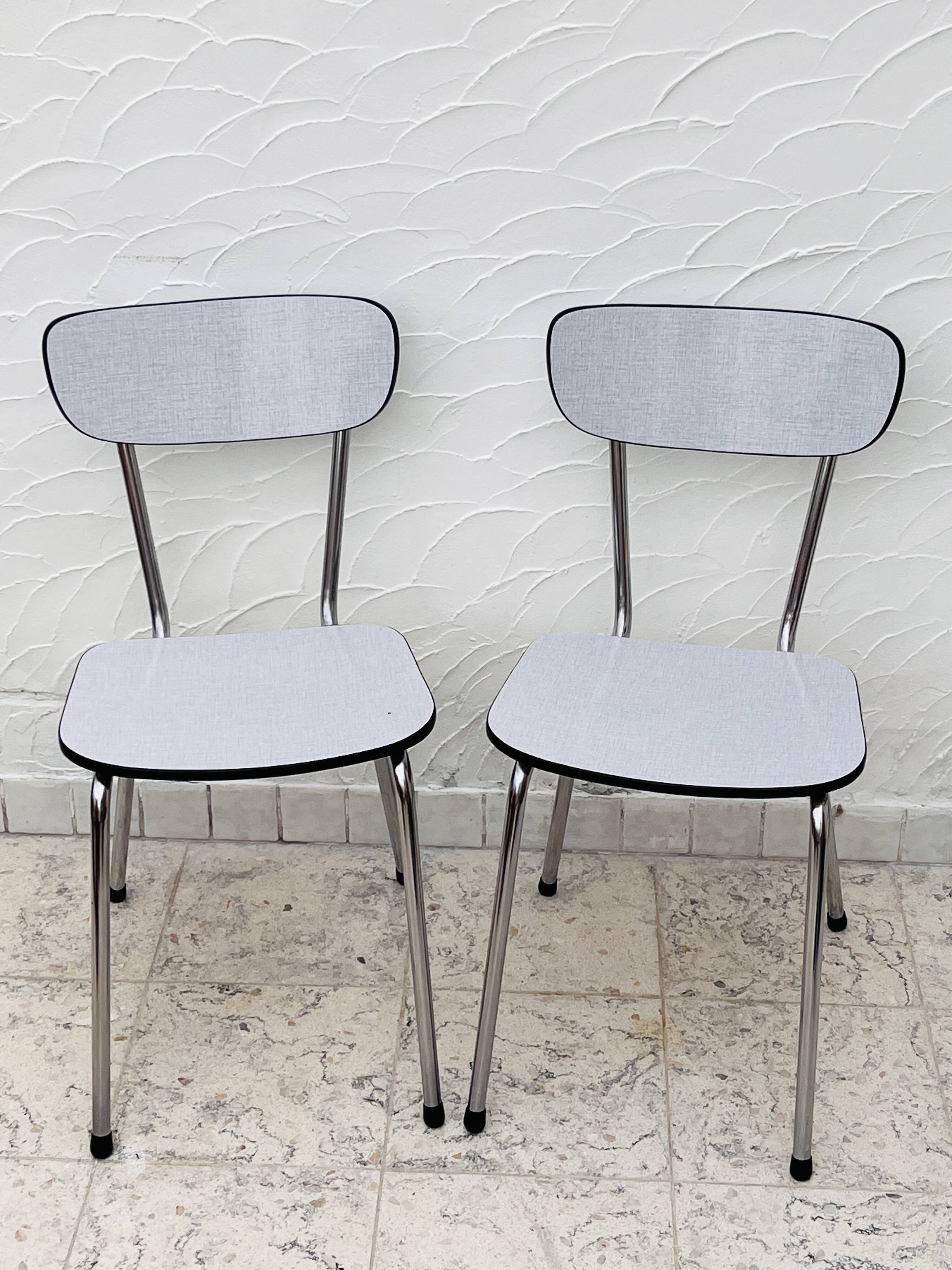 Two Formica chairs