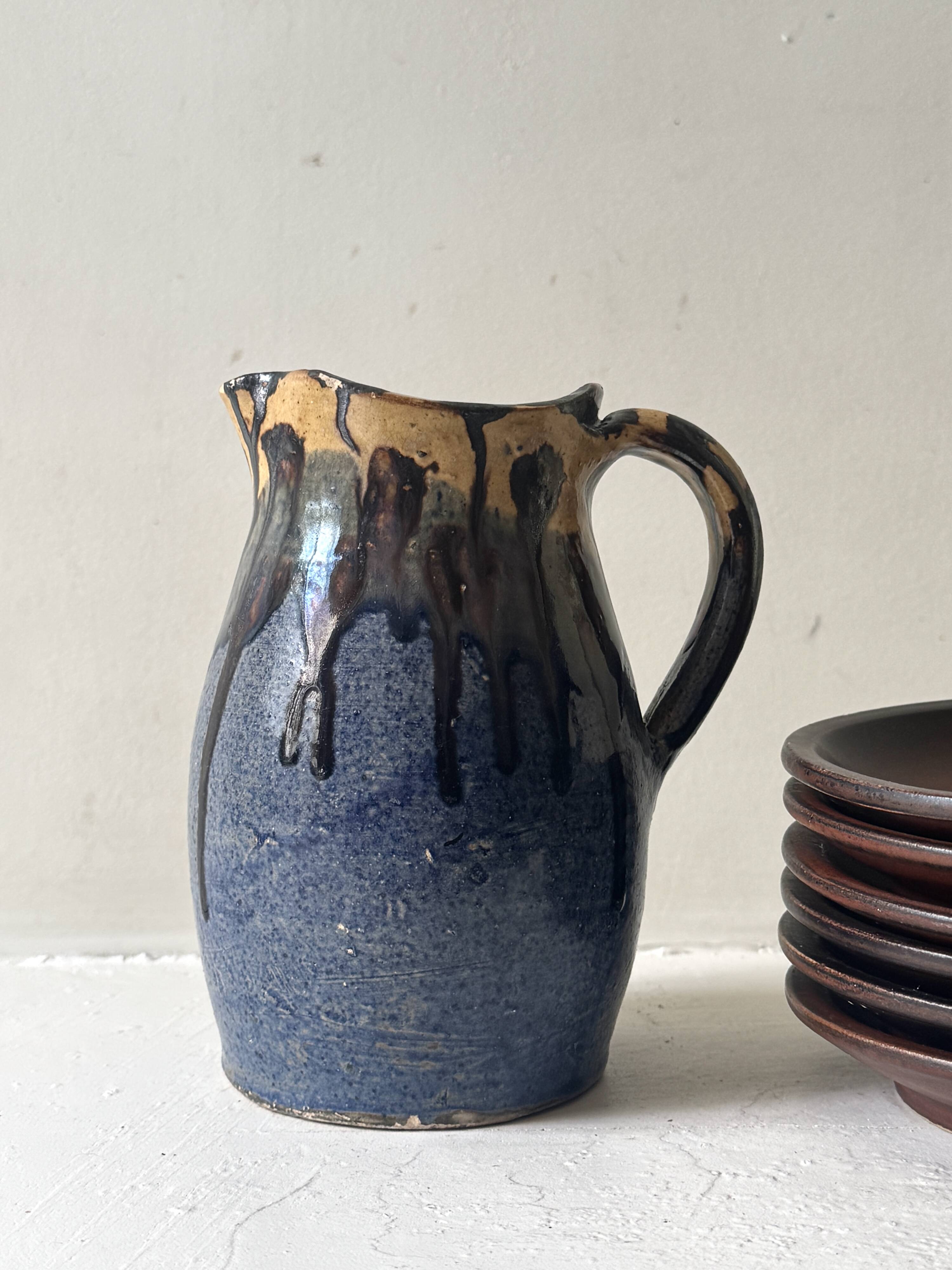 Carafe / vase en céramique émaillée, Jospeh Talbot La Borne 1950