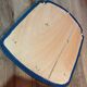 Lot de 12 chaises Baumann vintage assise Skaï bleu