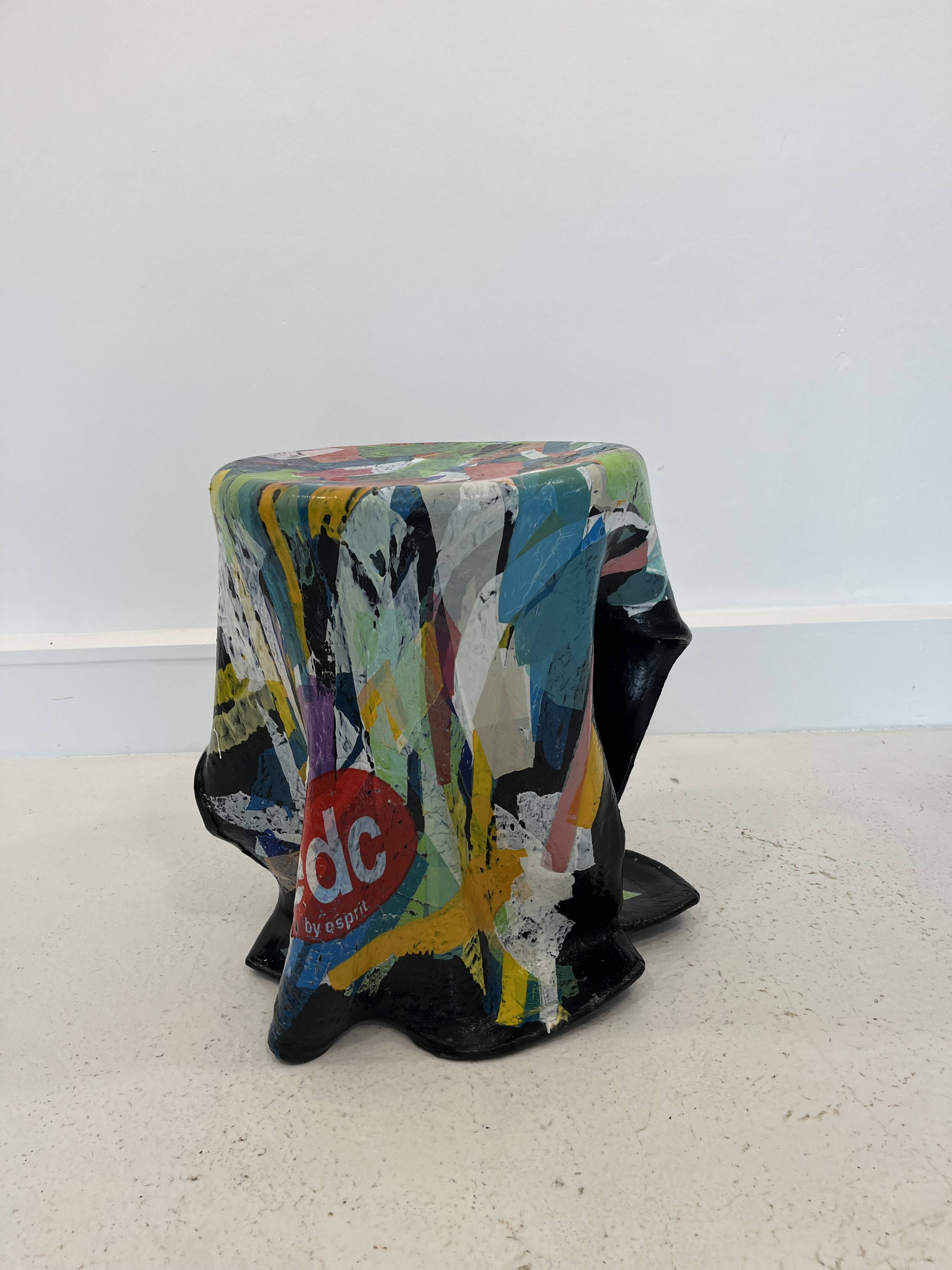 Tabouret en plastique recyclé de Bar & Knell, 1990