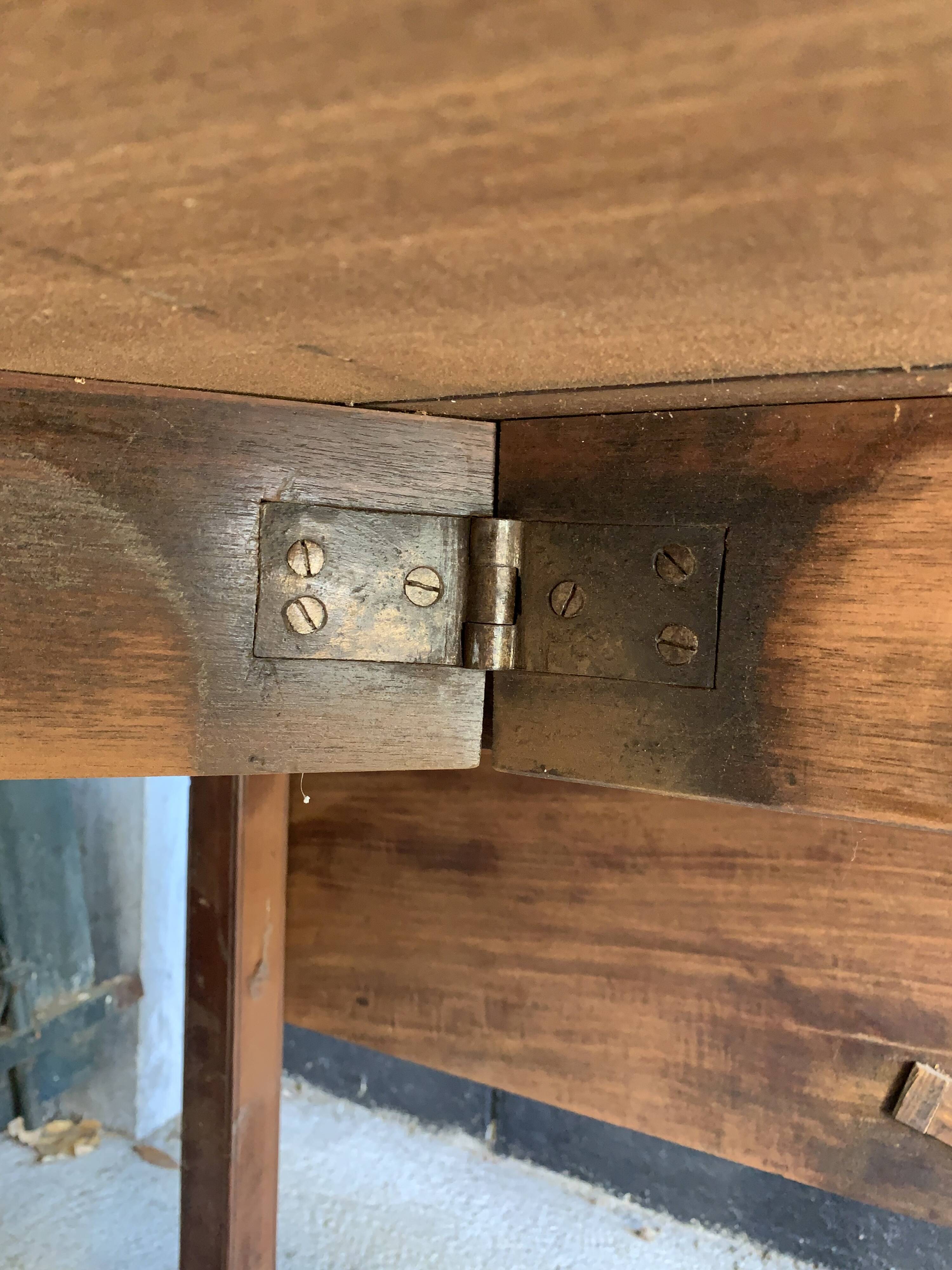 Solid wood table or console.