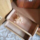 Vintage rattan wardrobe, 60s