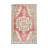 4x7 anatolian handmade vintage rug 215x138cm