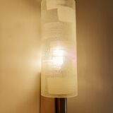 Pair of Vintage Glass Brass Wall Lights