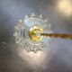 Vintage suspension in transparent diamond tip glass