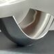Vintage polished metal fruit bowl
