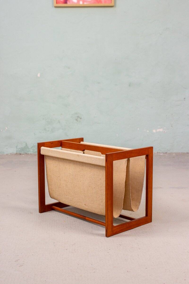 Vintage Teak Magazine Rack by Aksel Kjersgaard, 1960s