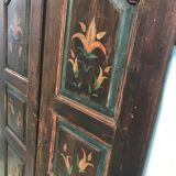 Ancienne double porte bois peint