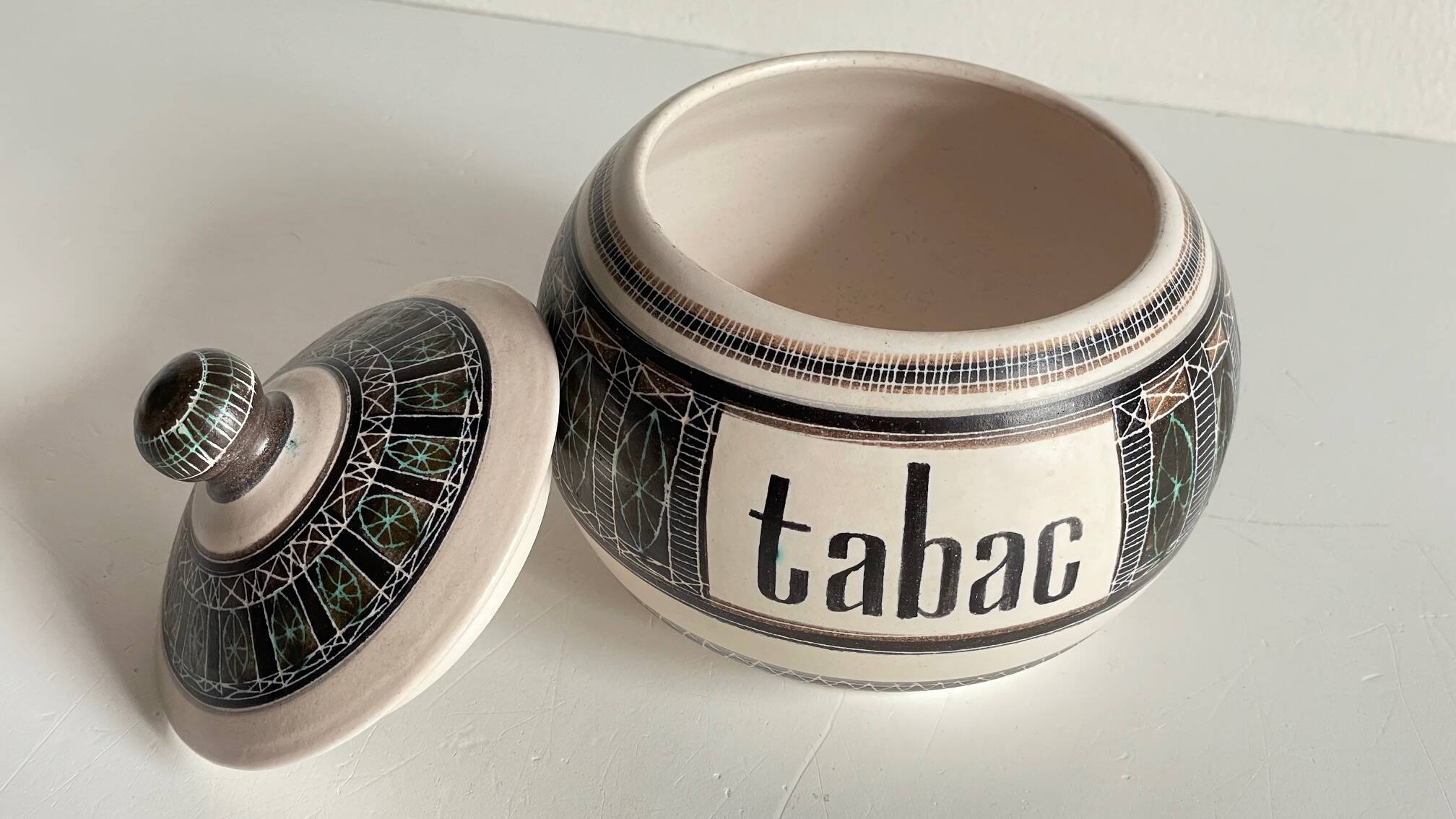 Ceramic Tobacco Pot Marcel GUILLOT